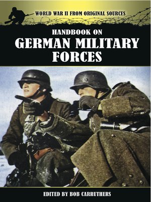 cover image of Handbook on German Military Forces